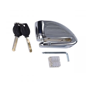 Disc brake lock Power1 + alarm 6mm chrome