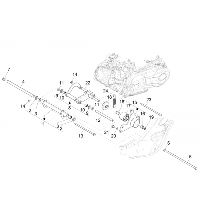 Motorophanging