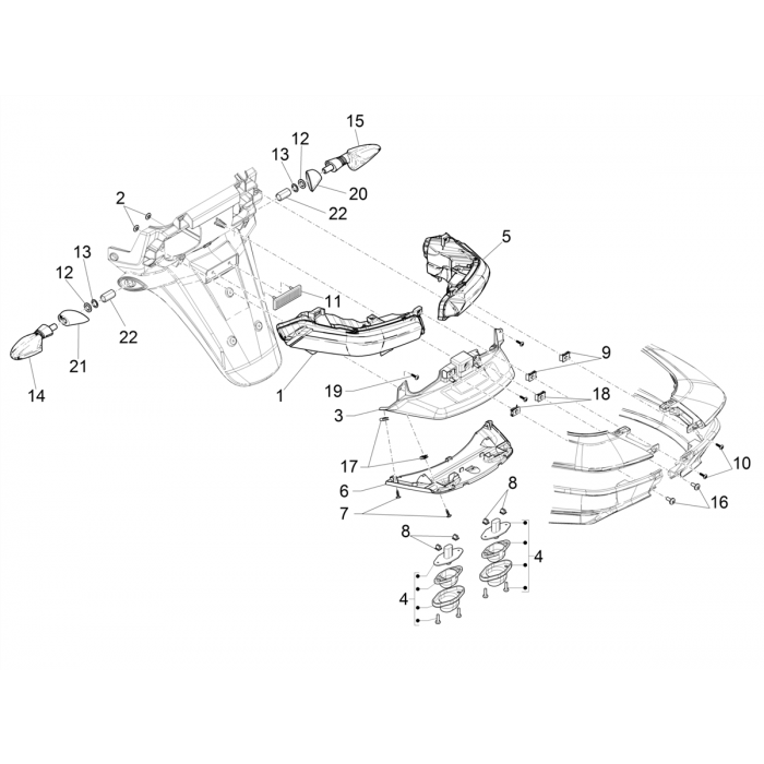 Achterlichten - Knipperlichten