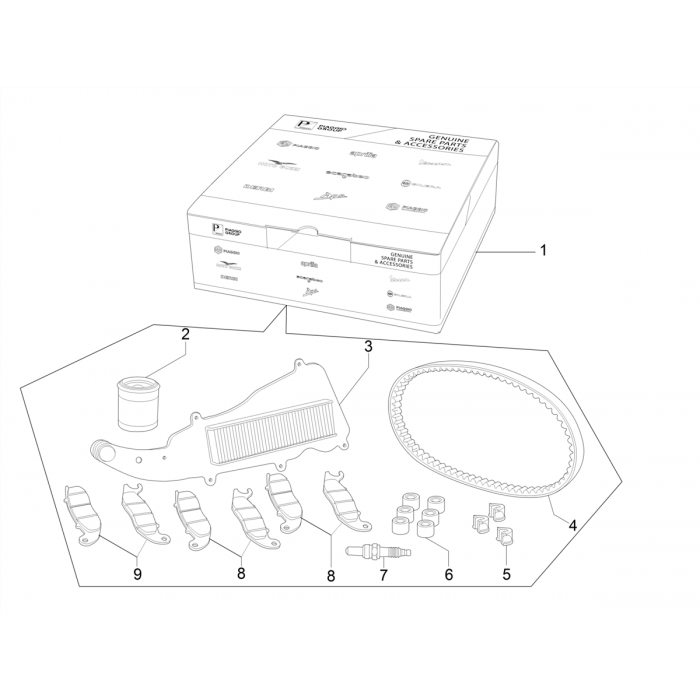 Complete wear and maintenance kit
