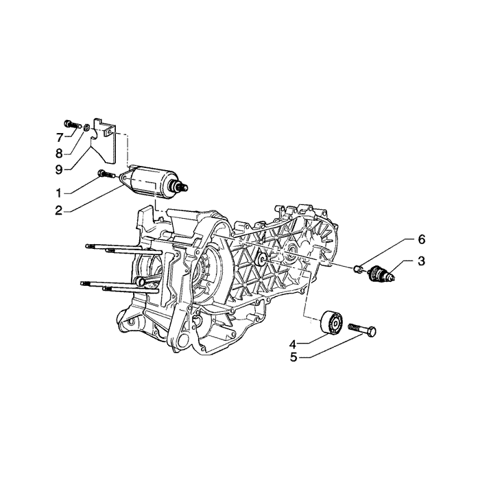 Elektrischer starter - Geführte Puffer Halbscheibe