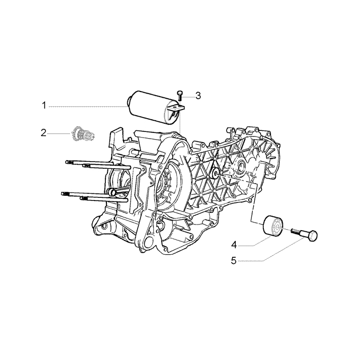 Elektrischer starter-geführte puffer halbscheibe