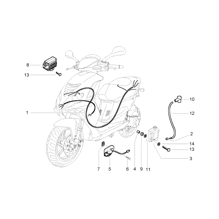 Kabelboom  - regulator  - bobine