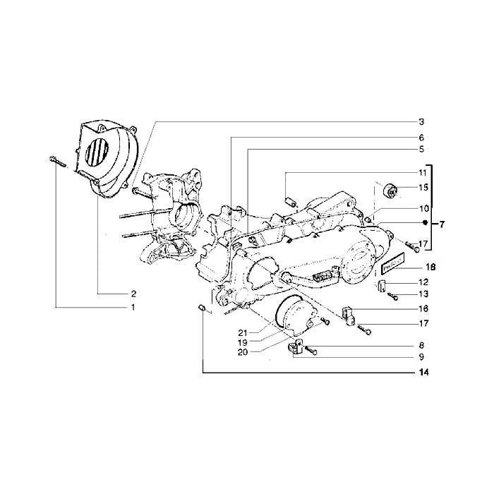 Koppelingsdeksel-Lüftergehäuse-Deckel