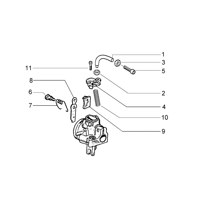 Onderdelen carburateur
