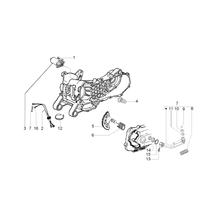 Startmotor-kickstarter