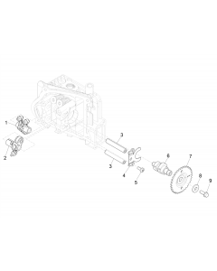 Nokkenas - tandwiel