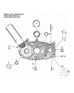 rechter carterhelft zundapp 517- 39L0