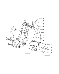 Frame-Aufhangung-Seitlicher stander