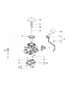 Onderdelen carburateur