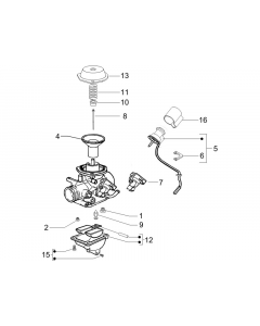 Onderdelen carburateur