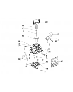 Onderdelen carburateur