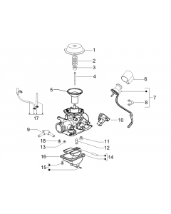 Onderdelen carburateur