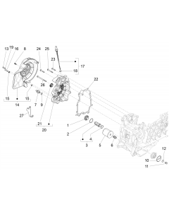 Vliegwieldeksel - Oliefilter